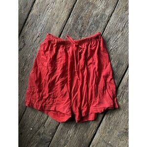Vintage Miss Juli Shorts Red Drawstring Activewear Large